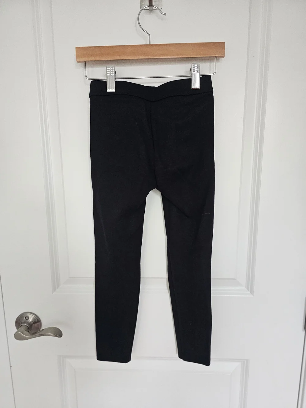 Janie and Jack Black Ponte Pull-On Leggings with Gold Accents
